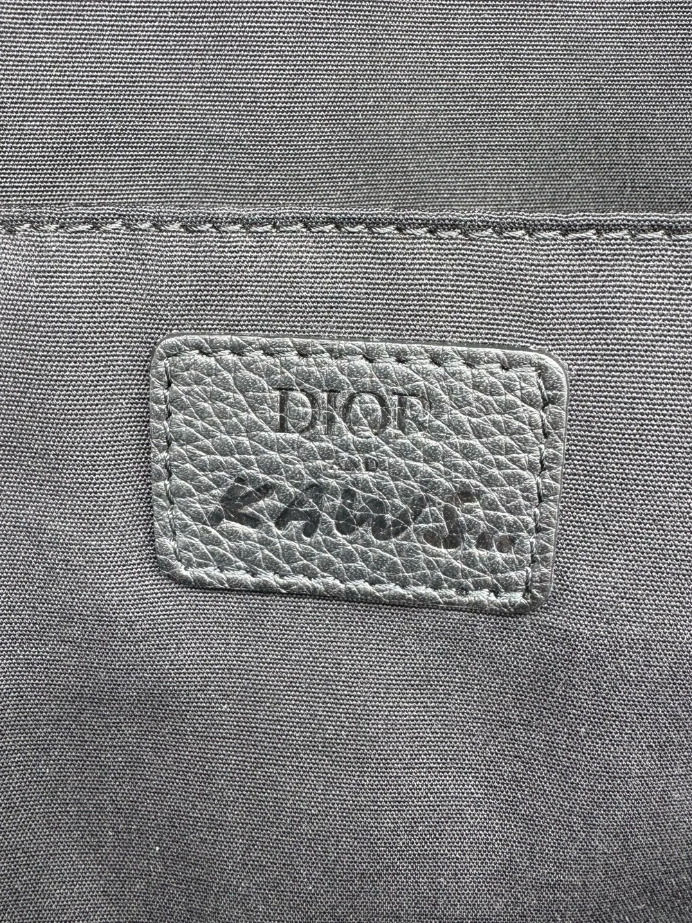 Dior x KAWS Rider Nylon Backpack with Pink Bee Limited Edition 2019 Black Whitw